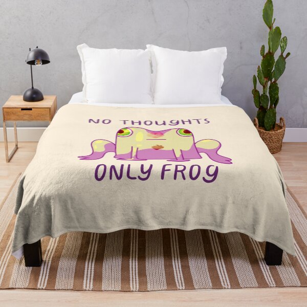 Item preview, No Thoughts, Only Frog, Zombie Frog designed and sold by ForTheFrogWar.