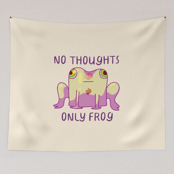 Item preview, No Thoughts, Only Frog, Zombie Frog designed and sold by ForTheFrogWar.