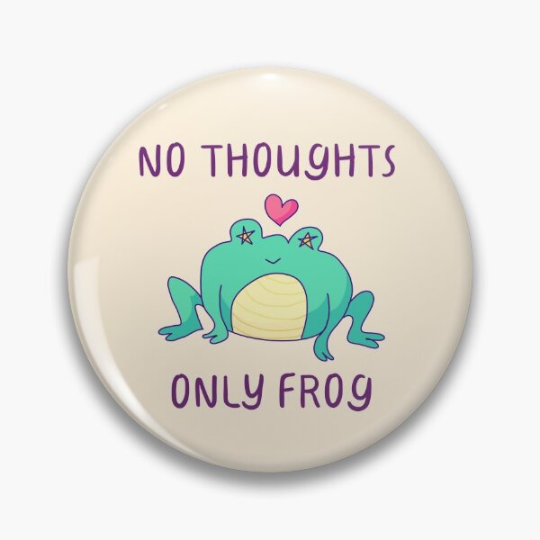 Item preview, No Thoughts, Only Frog, Frog In Love  designed and sold by ForTheFrogWar.