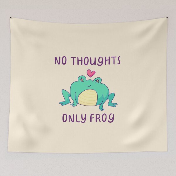 Item preview, No Thoughts, Only Frog, Frog In Love  designed and sold by ForTheFrogWar.