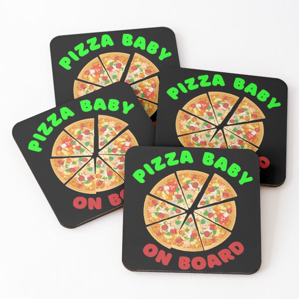 Item preview, Funny Pizza Baby on Board designed and sold by Dynamic-Design.