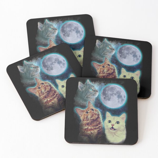 Item preview, Three cats moon designed and sold by Ursula Lopez Sorribes.