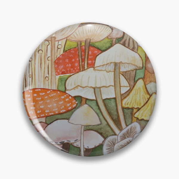 Item preview, Mushroom study in ink designed and sold by StudioLumitar.