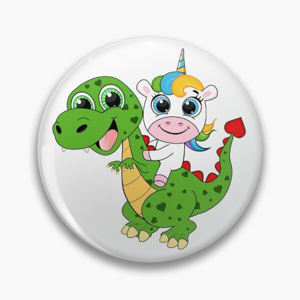 Item preview, Unicorn And Dinosaur - cute and fun designed and sold by AnimalsCartoon.