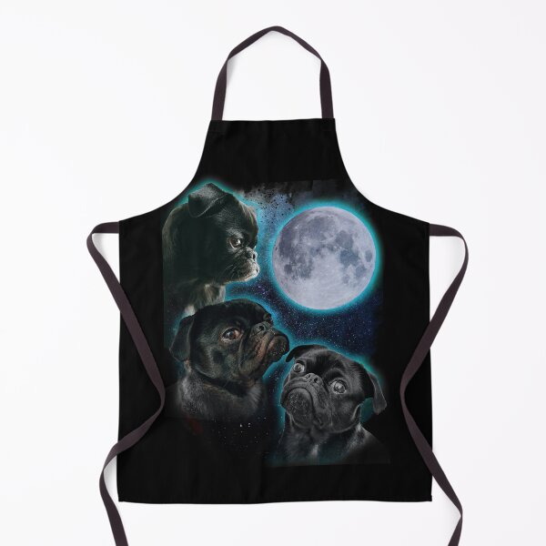 Item preview, Three Pugs moon designed and sold by Ursula Lopez Sorribes.