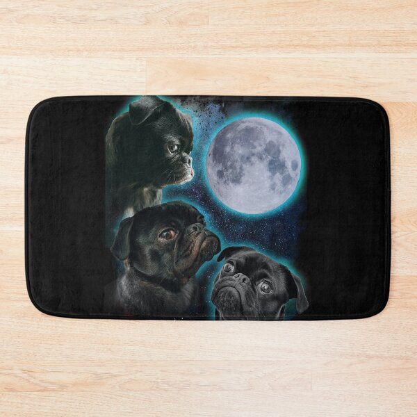 Item preview, Three Pugs moon designed and sold by Ursula Lopez Sorribes.