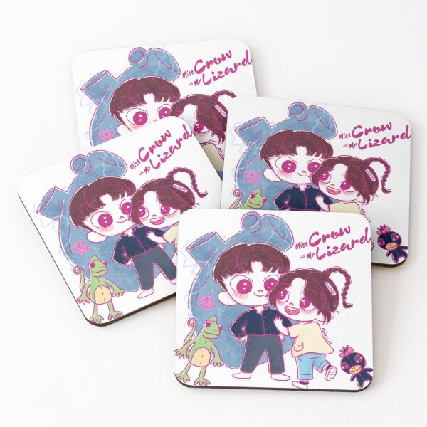 Item preview, Miss Crow with Mr. Lizard - 乌鸦小姐与蜥蜴先生 fanart designed and sold by liajung.