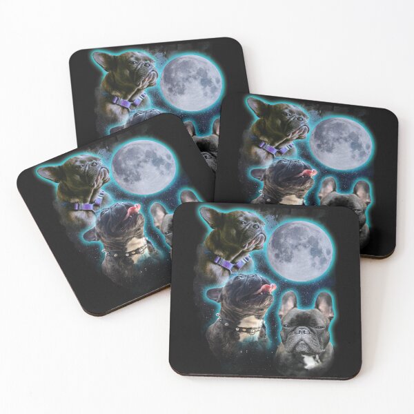 Item preview, Three Frenchies moon designed and sold by Ursula Lopez Sorribes.