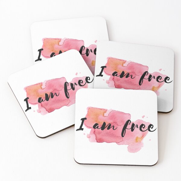 Item preview, I Am Free Watercolor Patch designed and sold by NaomiBalog.
