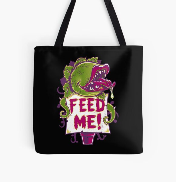 Feed Me - Creepy Cute Audrey Plant - Vintage Spooky Horror Musical All Over Print Tote Bag