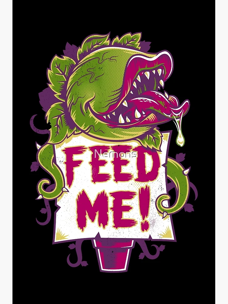Feed Me Monster Plant Horror Movie Underwear, Gothic Dainty