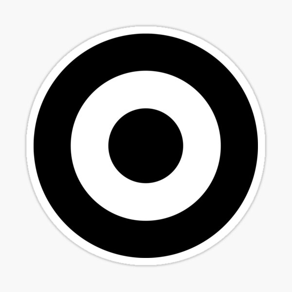 Black & White Mod Roundel Sticker