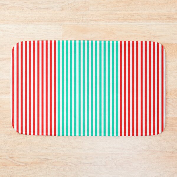 Item preview, Thin Red and Aqua Green Stripes designed and sold by biowvishruti.