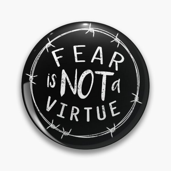 Item preview, Fear Is Not A Virtue Motivational Quote Self-development & Strong Personality Quotes designed and sold by 2MDesign.