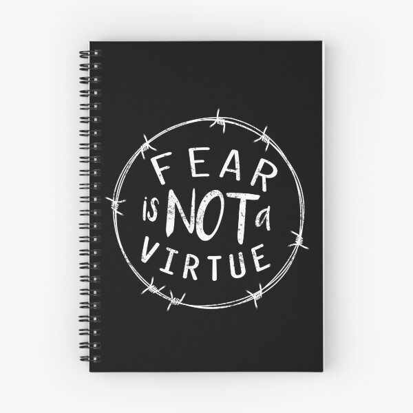 Item preview, Fear Is Not A Virtue Motivational Quote Self-development & Strong Personality Quotes designed and sold by 2MDesign.