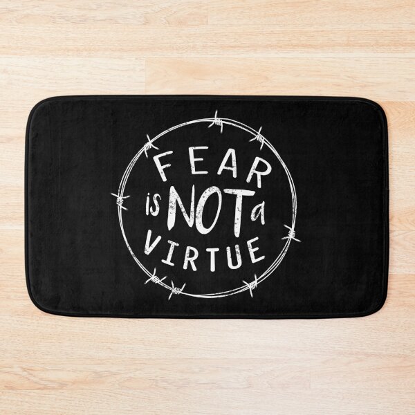 Item preview, Fear Is Not A Virtue Motivational Quote Self-development & Strong Personality Quotes designed and sold by 2MDesign.
