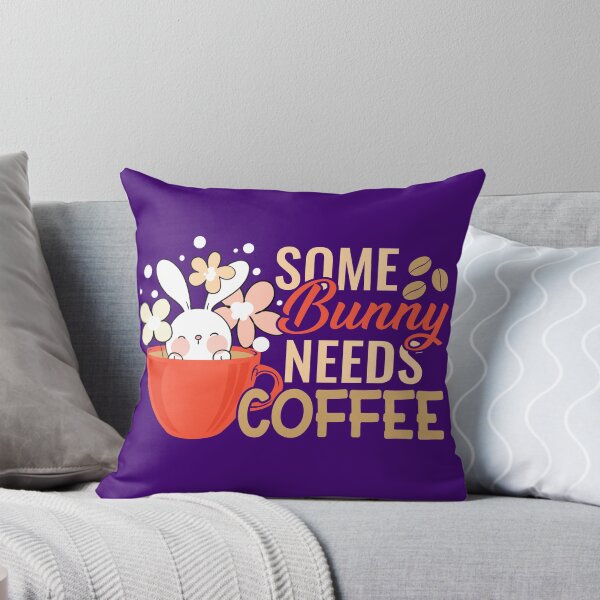 Item preview, Some bunny needs coffee designed and sold by designprotocol.