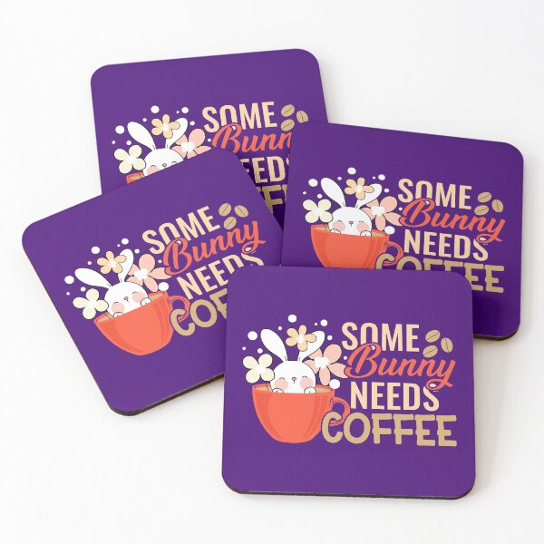 Item preview, Some bunny needs coffee designed and sold by designprotocol.