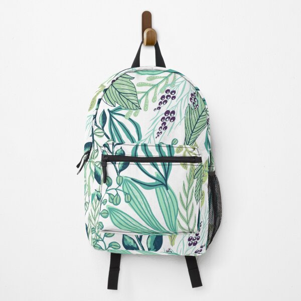 Item preview, Green blue pastel color floral pattern designed and sold by Kalite.
