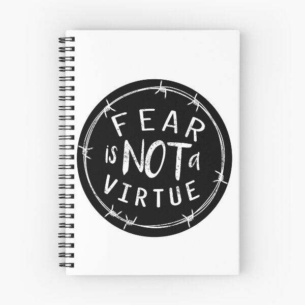 Item preview, Fear Is Not A Virtue Motivational Quote Self-development & Strong Personality Quotes designed and sold by 2MDesign.