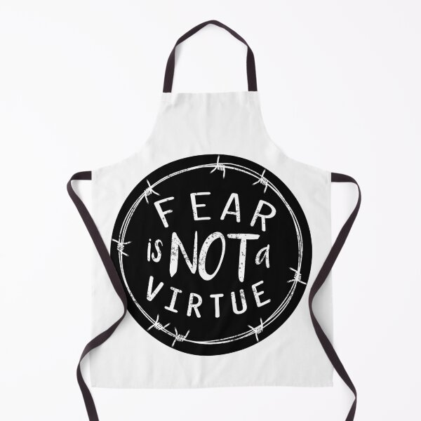 Item preview, Fear Is Not A Virtue Motivational Quote Self-development & Strong Personality Quotes designed and sold by 2MDesign.