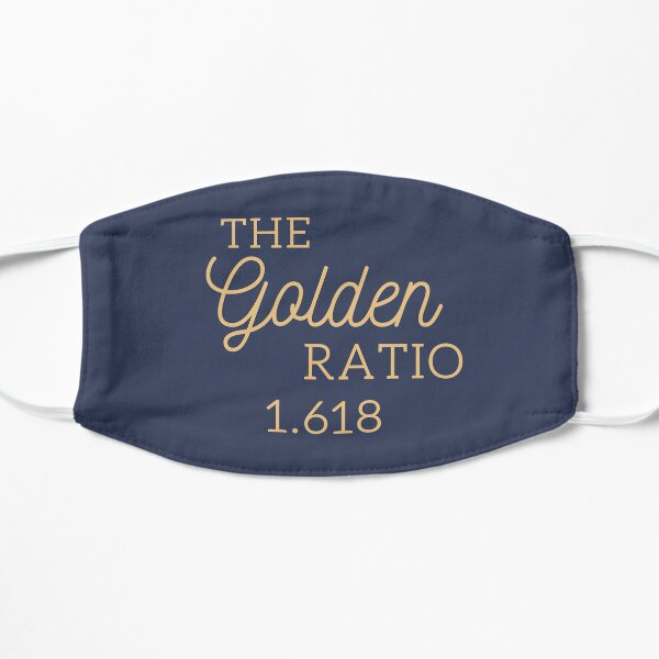 The Golden ratio 1.618 Flat Mask