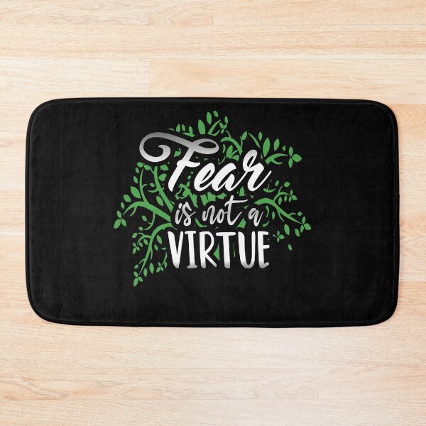 Item preview, Fear Is Not A Virtue Motivational Quote Self-development & Strong Personality Quotes designed and sold by 2MDesign.