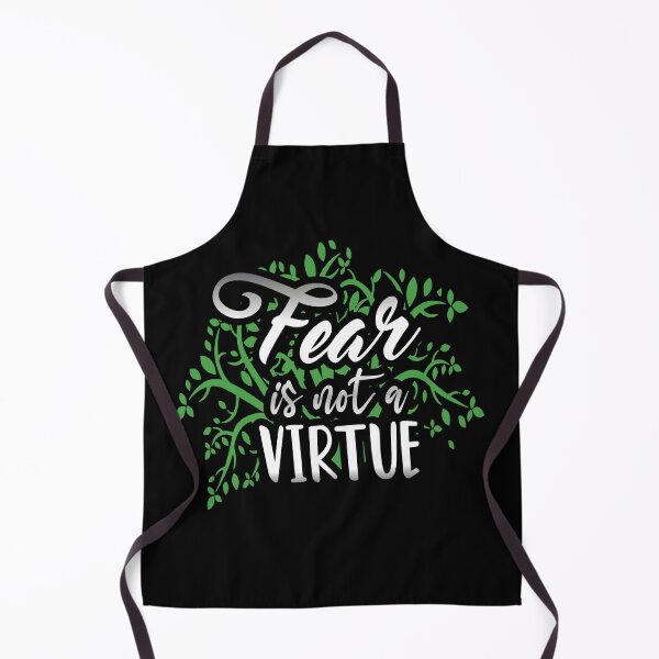 Item preview, Fear Is Not A Virtue Motivational Quote Self-development & Strong Personality Quotes designed and sold by 2MDesign.