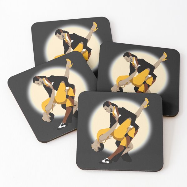 Item preview, Tango Dancers - Yellow & Orange designed and sold by ladyfacecreates.