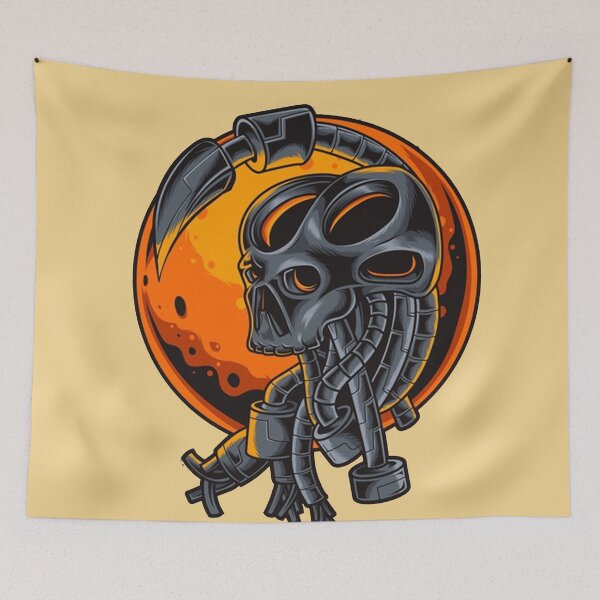 Item preview, Skull head robotic cyberpunk style  designed and sold by ESDT.