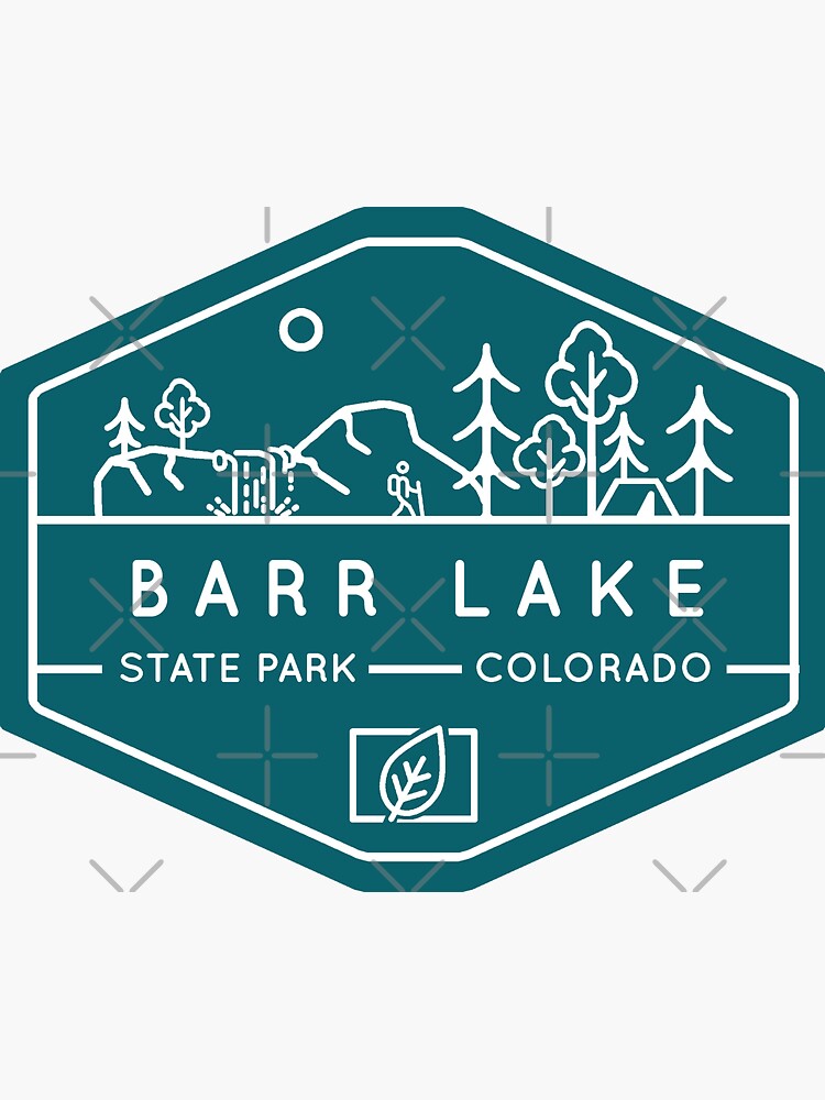 "Barr Lake State Park Badge Logo" Sticker by VanyaKar Redbubble