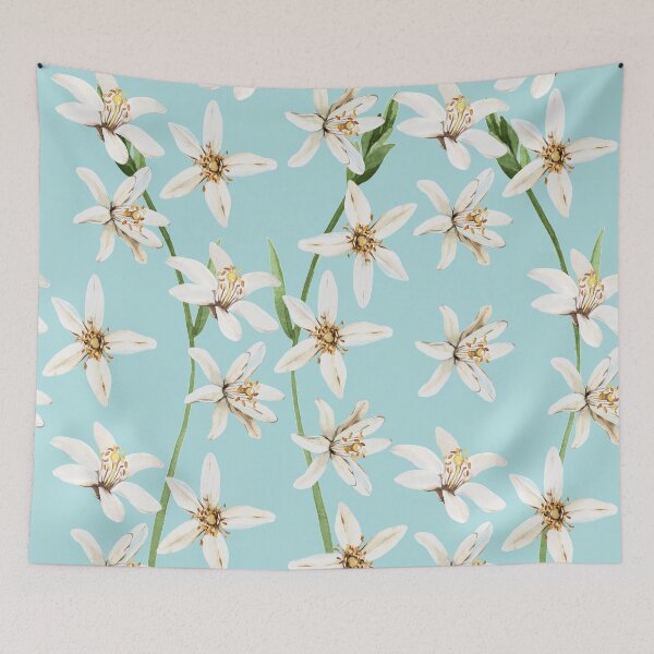 Item preview, Summer lemon blossom flower pattern designed and sold by anna0711.