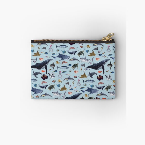 Item preview, SEA ANIMALS PATTERN (light blue) designed and sold by BEATRIZ ABAITUA.