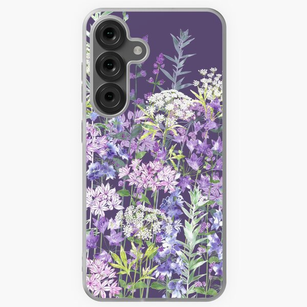 Artikel-Vorschau von Blumengarten in der Abenddämmerung - Allium Eros, Rittersporn, Ammi, Clusterlilien, Katzenminze, designt und verkauft von Fiona Calder Designs.