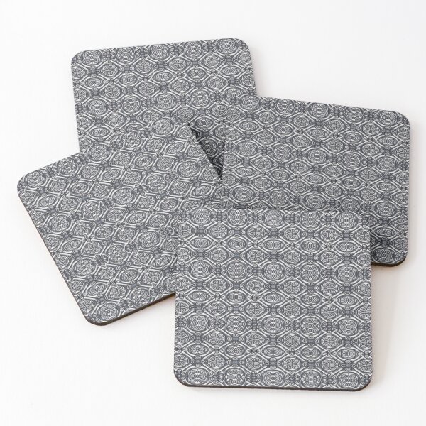 Item preview, Silver Ornate Decorative Mosaic designed and sold by DFLC Prints.