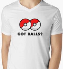 Camiseta de cuello en V ¿Tienes Pokemon Go Poke Balls?