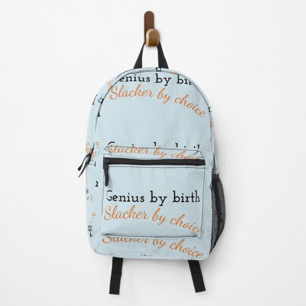 Item preview, Genius By Birth Slacker By Choice designed and sold by MandalaAndMore.