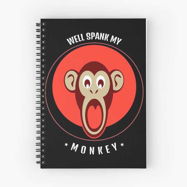 Item preview, Well Spank My Monkey !! Shocked monkey face design designed and sold by LeftFieldFunny.