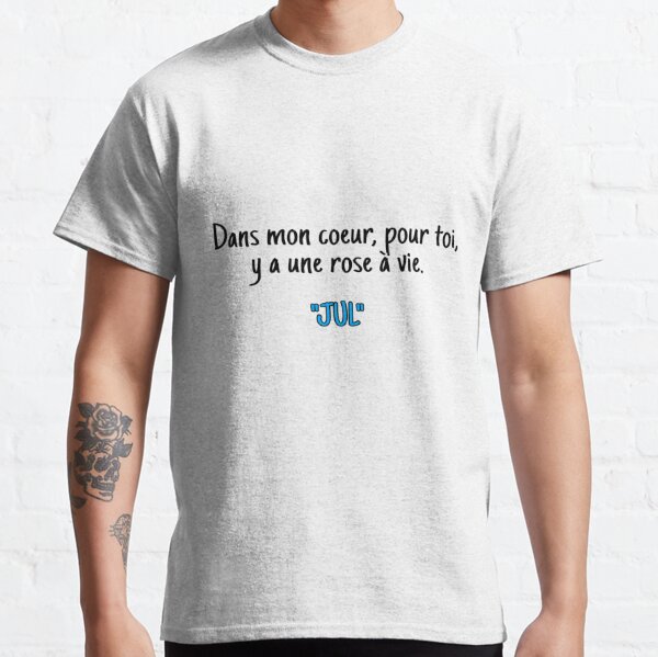 Teeshirt Rose Pâle Homme • Tee shirt Coeur • Vague d'Amour