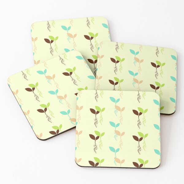 Item preview, Leaves Pattern Pastel designed and sold by eyoginminimal.