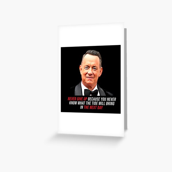 Grusskarten Tom Hanks Redbubble