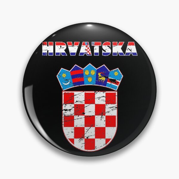Item preview, Croatia Hrvatska Coat of Arms Gift designed and sold by SuperFreshArt.