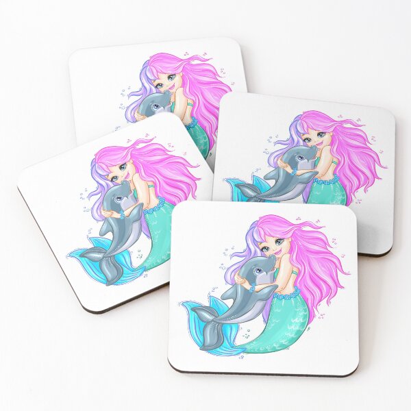 Item preview, Dolphin and mermaid designed and sold by JeniLoArt.
