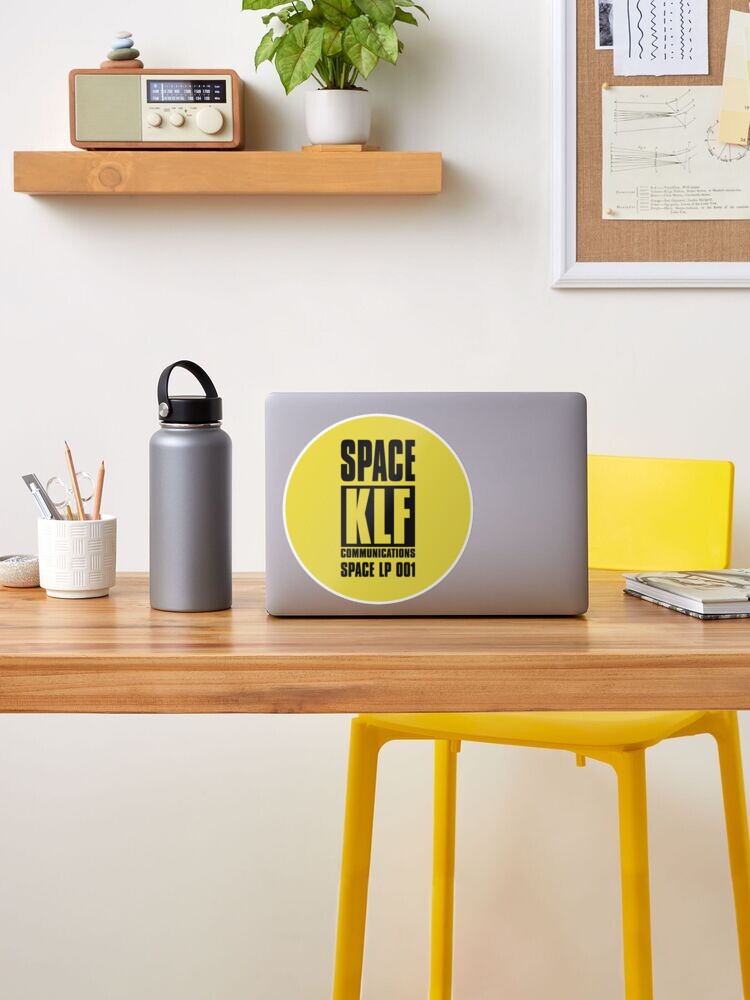 The KLF Communications SPACE LP1 Sticker in Yellow