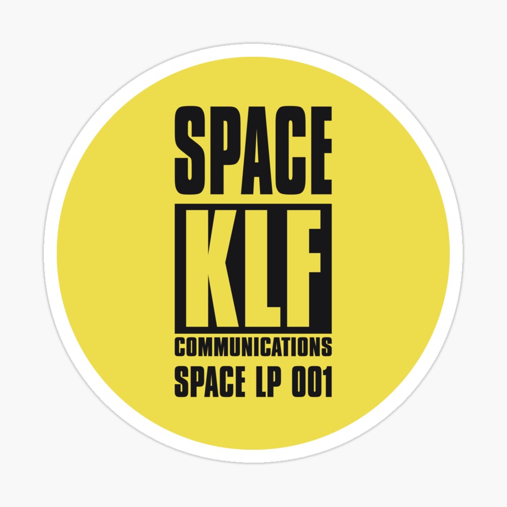 The KLF Communications SPACE LP1 Sticker in Yellow