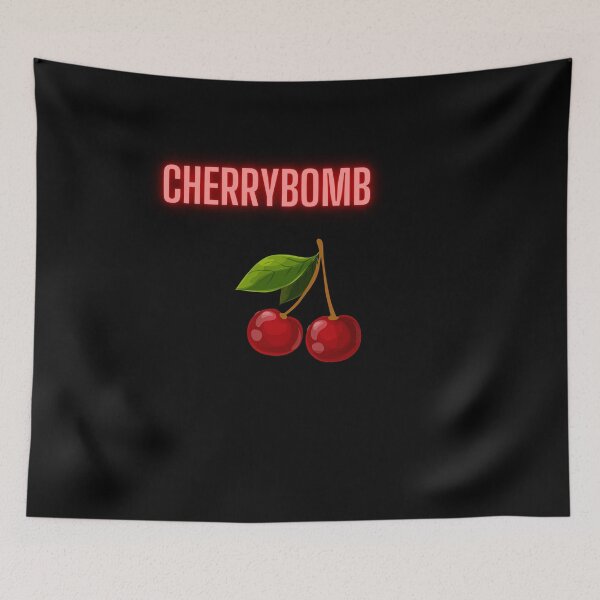 Artikelvorschau, Kopie von Cherrybomb (schwarzes Design) entworfen und verkauft von Rosegirlgirl.