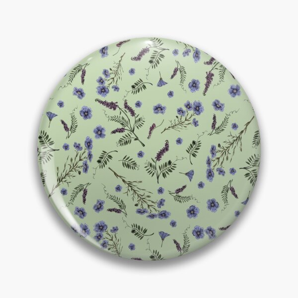 Item preview, Sage green floral lavender flowers country décor designed and sold by edgalum.
