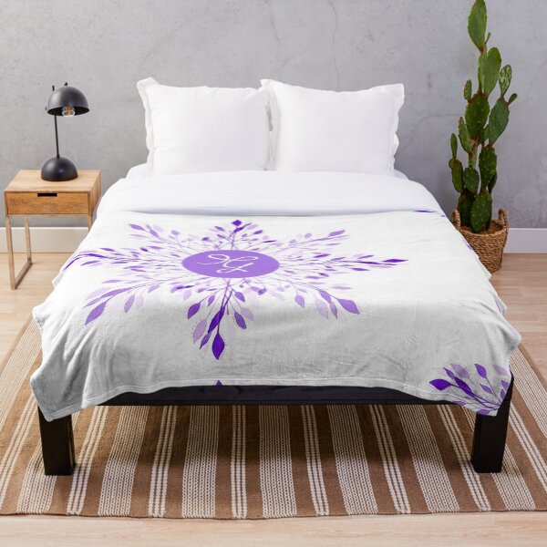Item preview, Purple Delicate Floral Watercolor with Letter "G" Monogram Initial designed and sold by MendiVernatter.