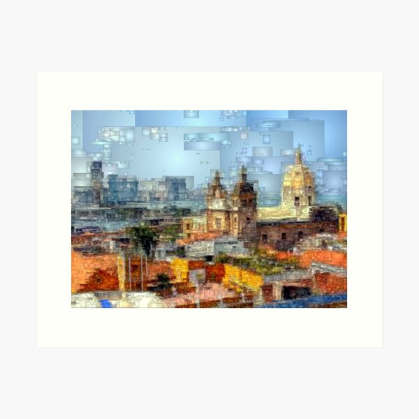 The Walled City in Cartagena de Indias Colombia Art Print