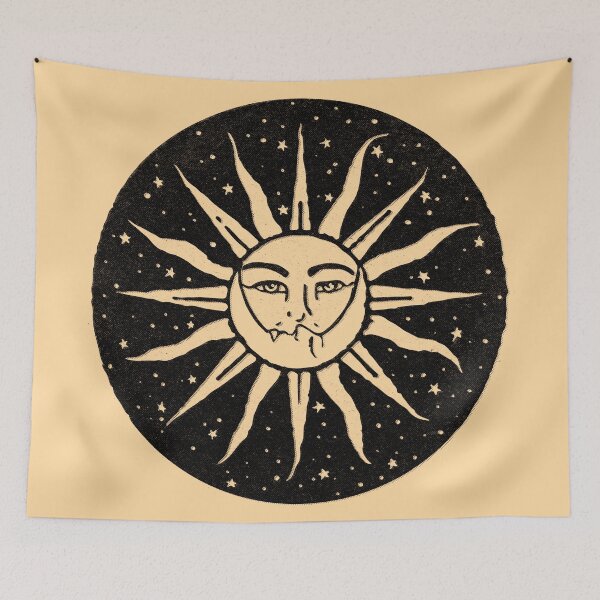 Item preview, Sun and Moon Gold Linocut designed and sold by Daniel Watts.